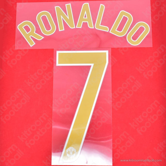 Official Reissue 2006-07 Manchester United Cup Home Name Set #7 RONALDO (Sporting ID)