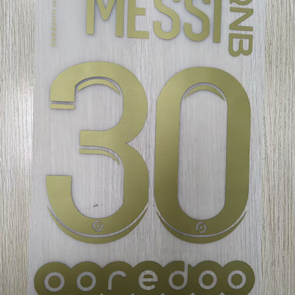 PSG 2021 2022 Paris golden football star 21-22 Messi #30 soccer number