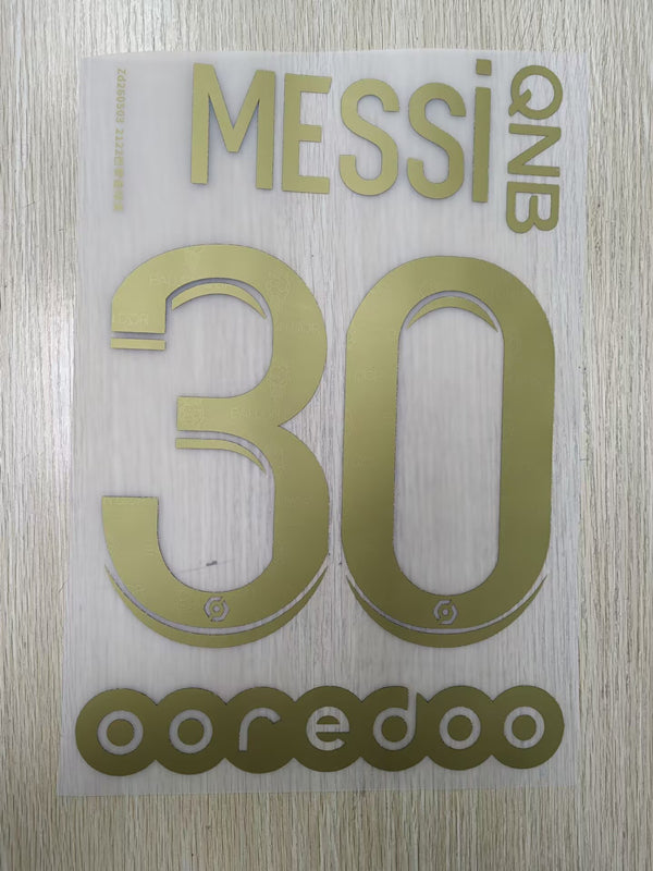 PSG 2021 2022 Paris golden football star 21-22 Messi #30 soccer number